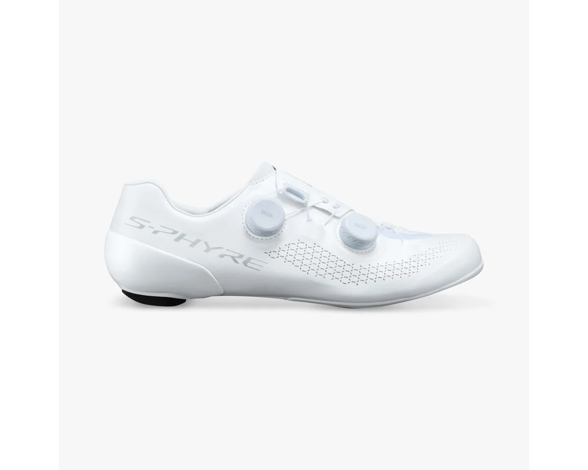 Shimano SH-RC910 S-PHYRE Road Bike Shoes (White) (44.5) (Wide)
